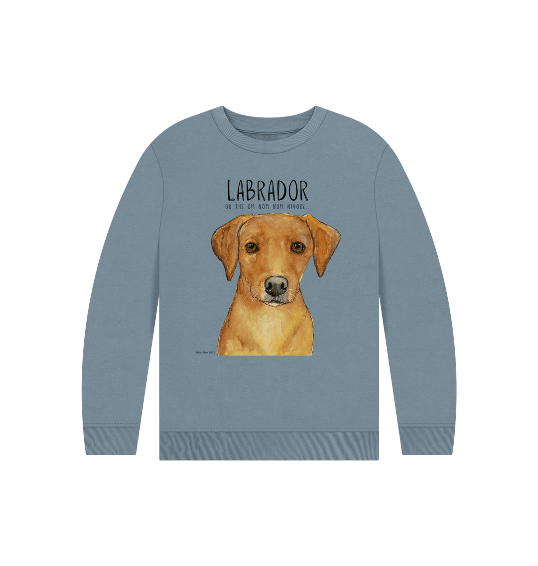 Crumb Catcher in Chief – The Fox Red Labrador Kids' Sweatshirt
