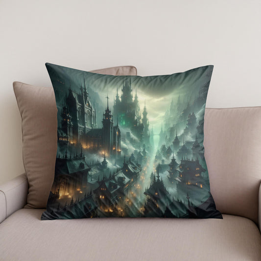 Gothic Undercity Cotton Cushion