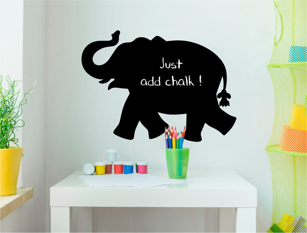 Chalkboard Elephant Wall Sticker