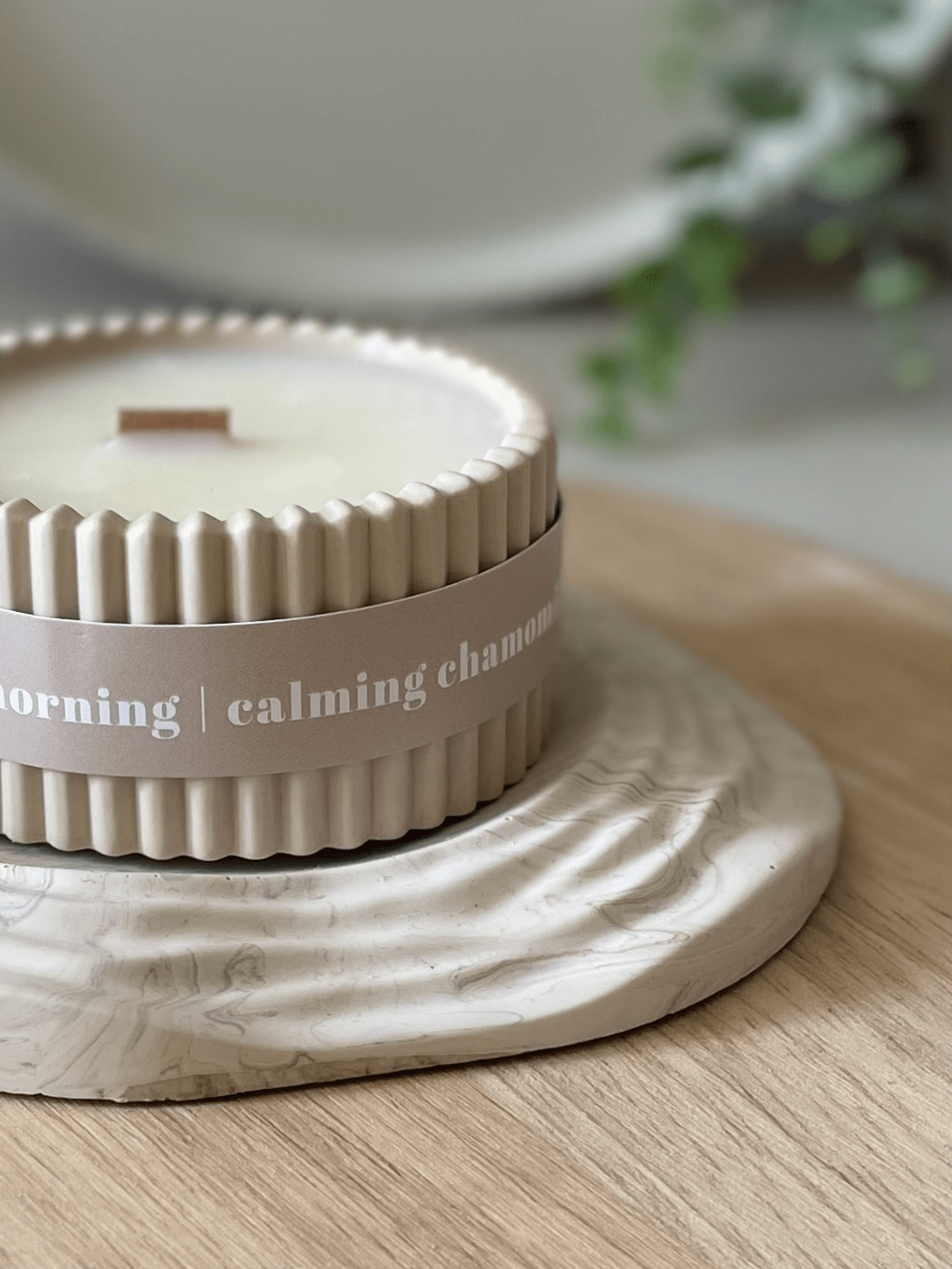 Chamomile Luxury Soy Candle – Relaxing Scandi-Inspired Fragrance