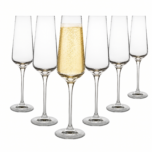 Krosno Champagne Glasses - Set of 6 - 200ml - Avant-Garde Collection