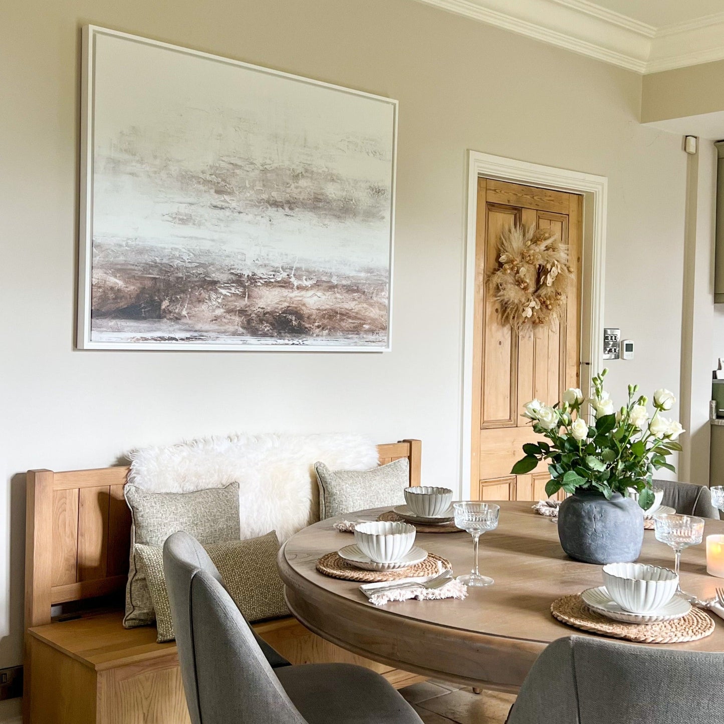 Echoes Landscape Framed Printed Canvas