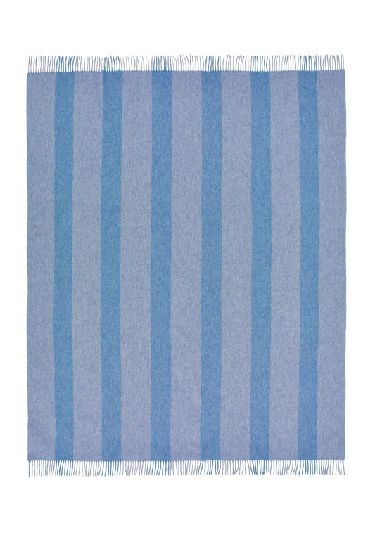 Charlotte's Soft Stripe Merino Wool Throw Blanket