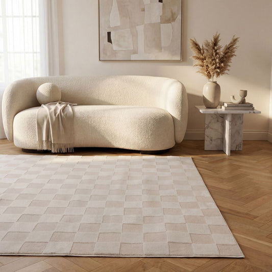 Loft Checkerboard Cream Rug