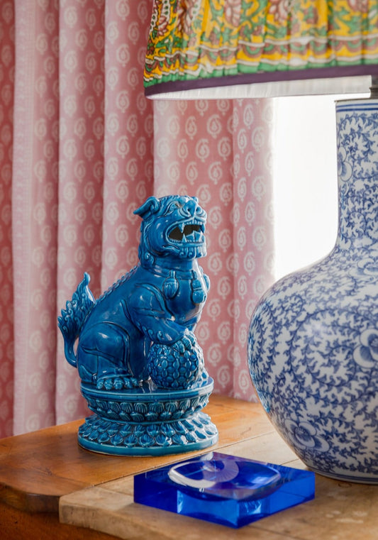 Chelsea Cobalt Glass Trinket Tray - Blue