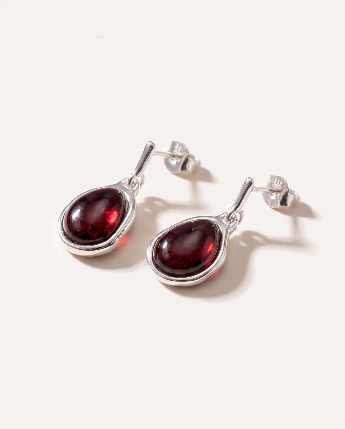Cherry Amber ELEMENTS Drop Earrings