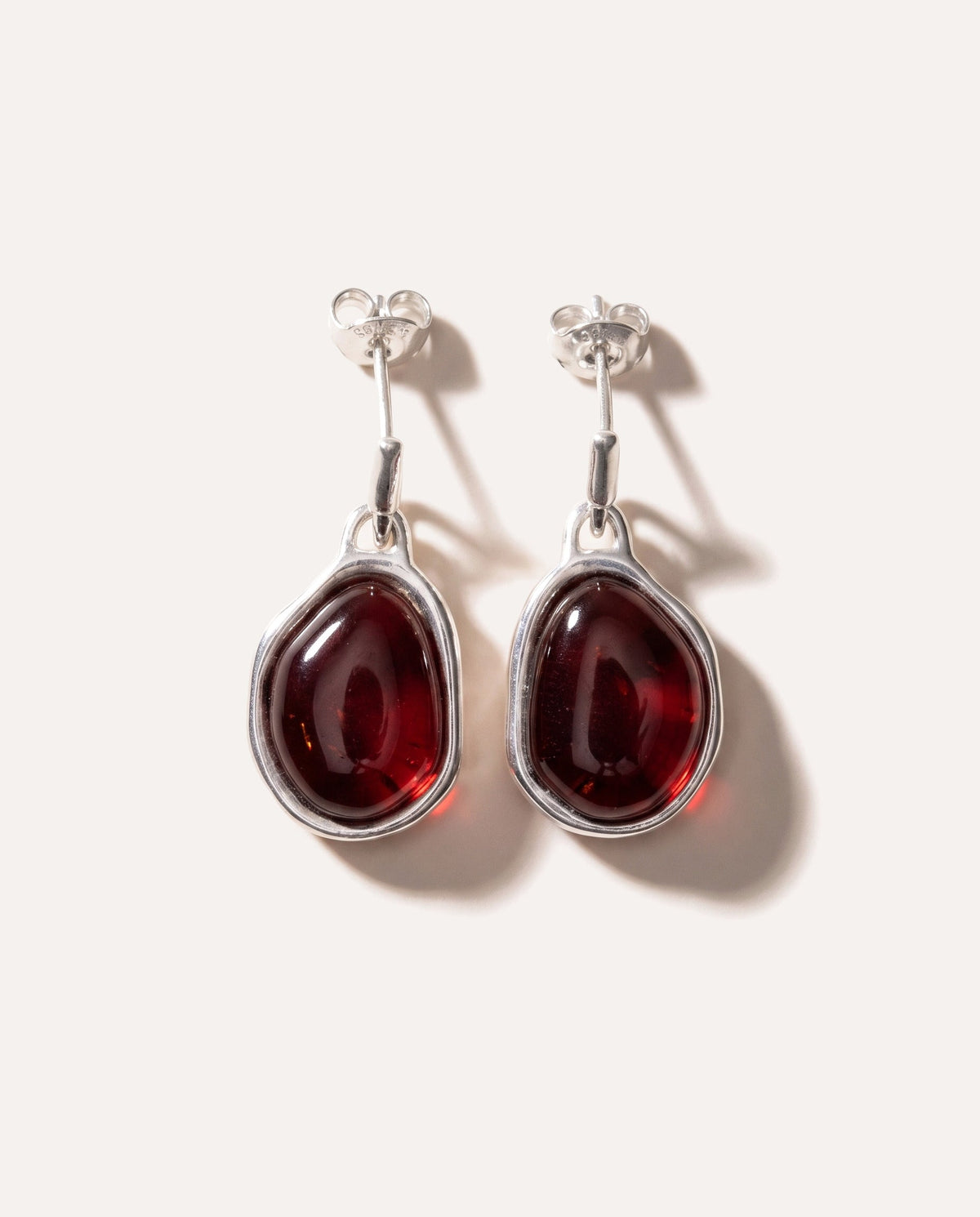 Cherry Amber ELEMENTS Drop Earrings