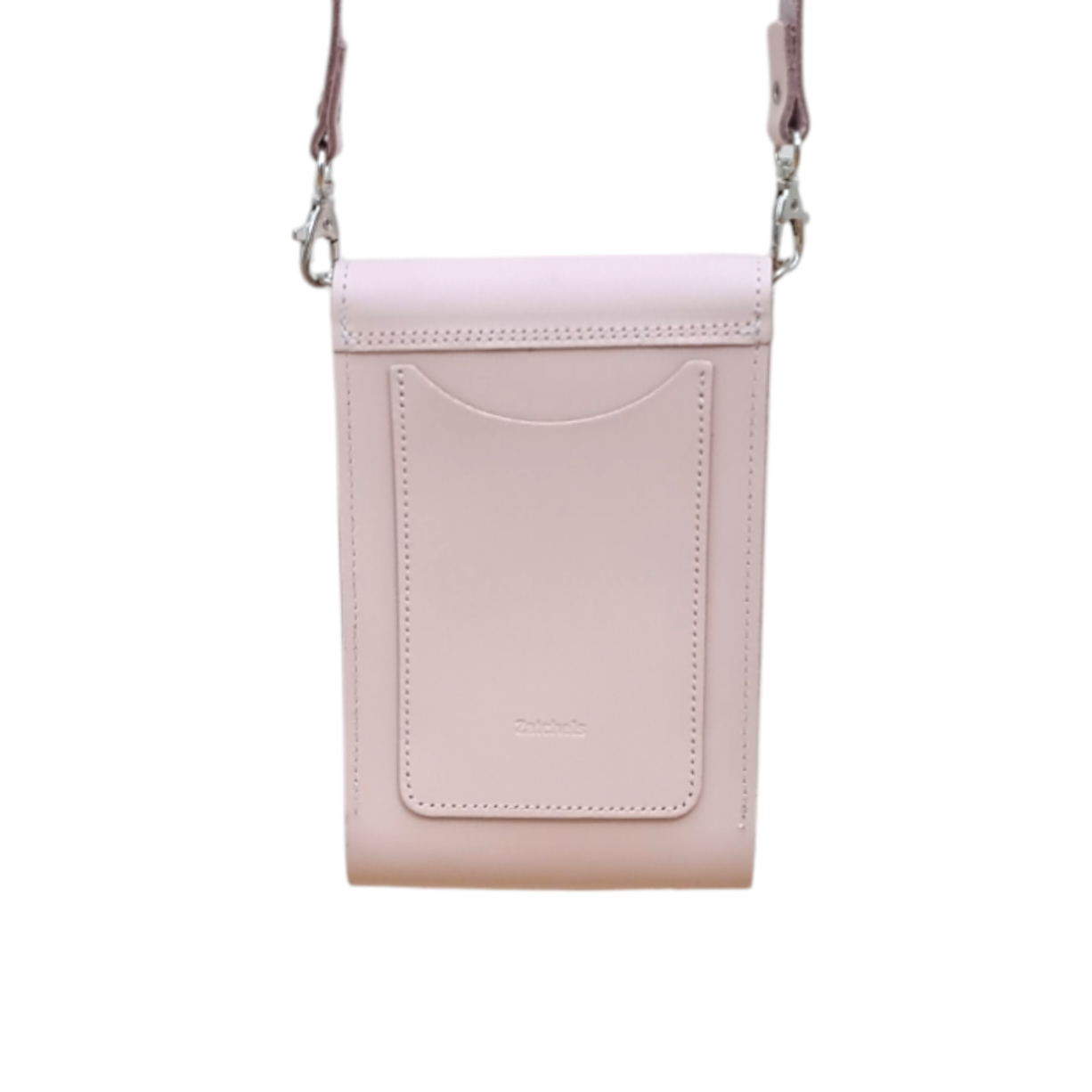 Leather Push Lock Crossbody Phone Case - Cherry Blossom