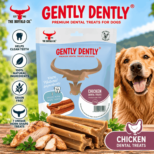 Gently Dently- Chicken Dental Treats for Dogs 175g