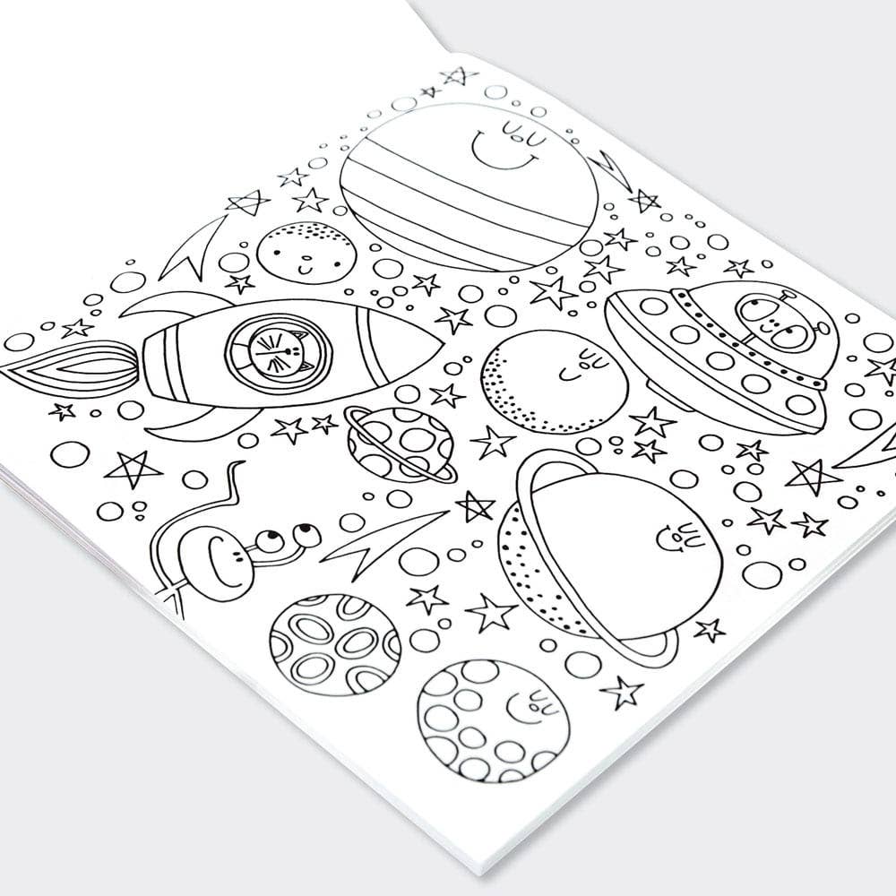 Children’s Adventures in Space Colouring Book for Creative Kids