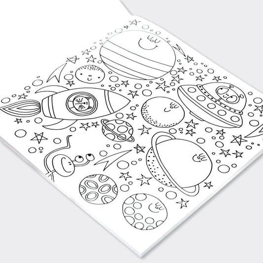 Children’s Adventures in Space Colouring Book for Creative Kids