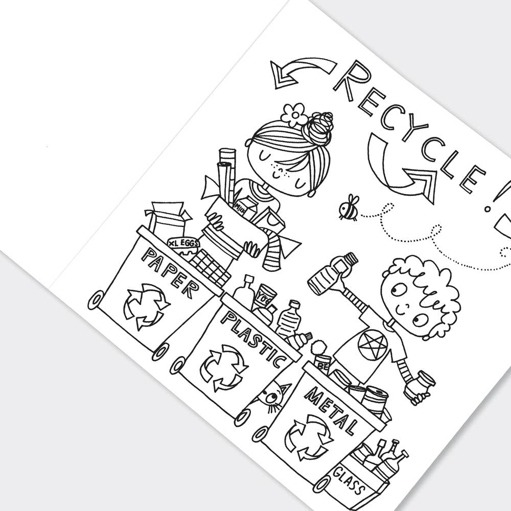 Children’s Save the Earth Colouring Book for Creative Learning