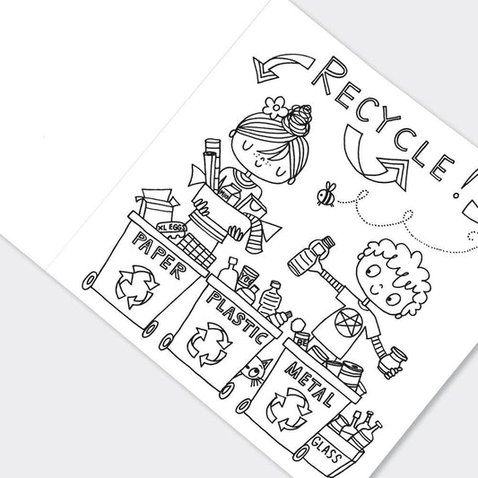 Children’s Save the Earth Colouring Book for Creative Learning