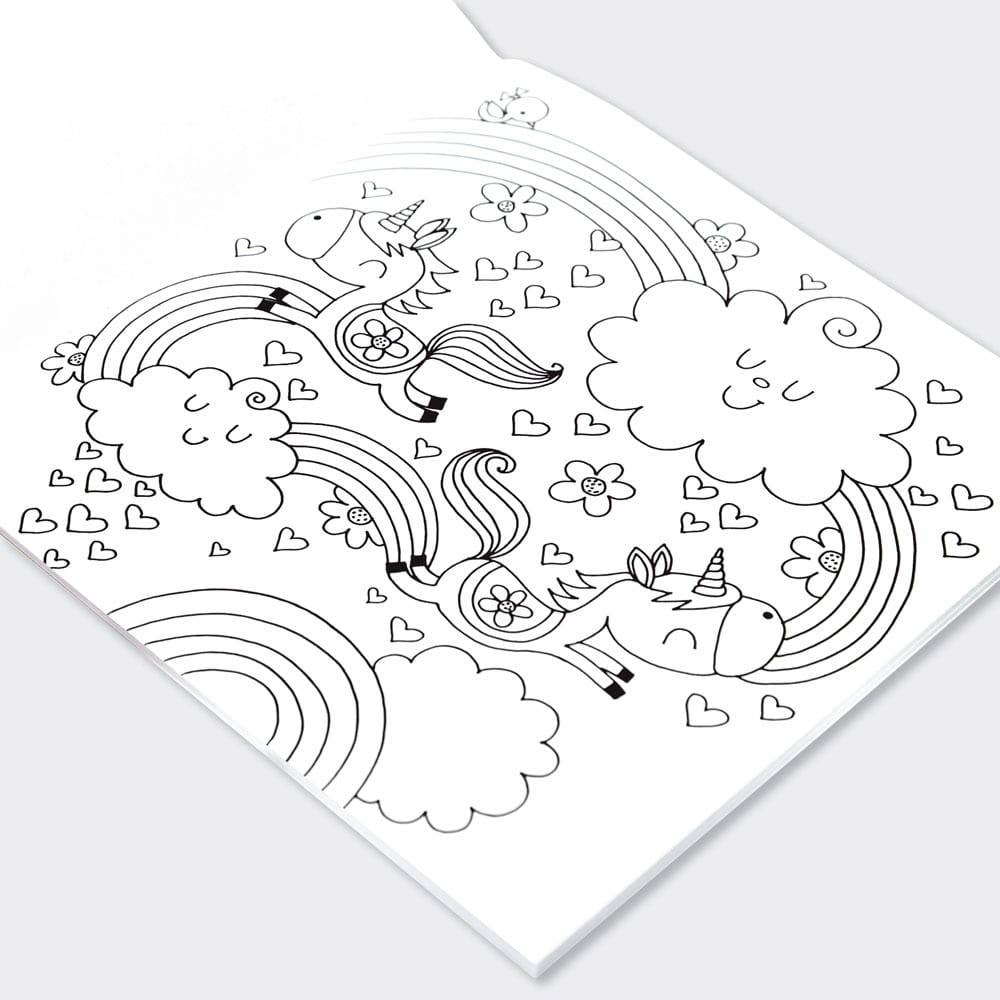 Children’s Unicorns & Rainbows Colouring Book for Creative Fun