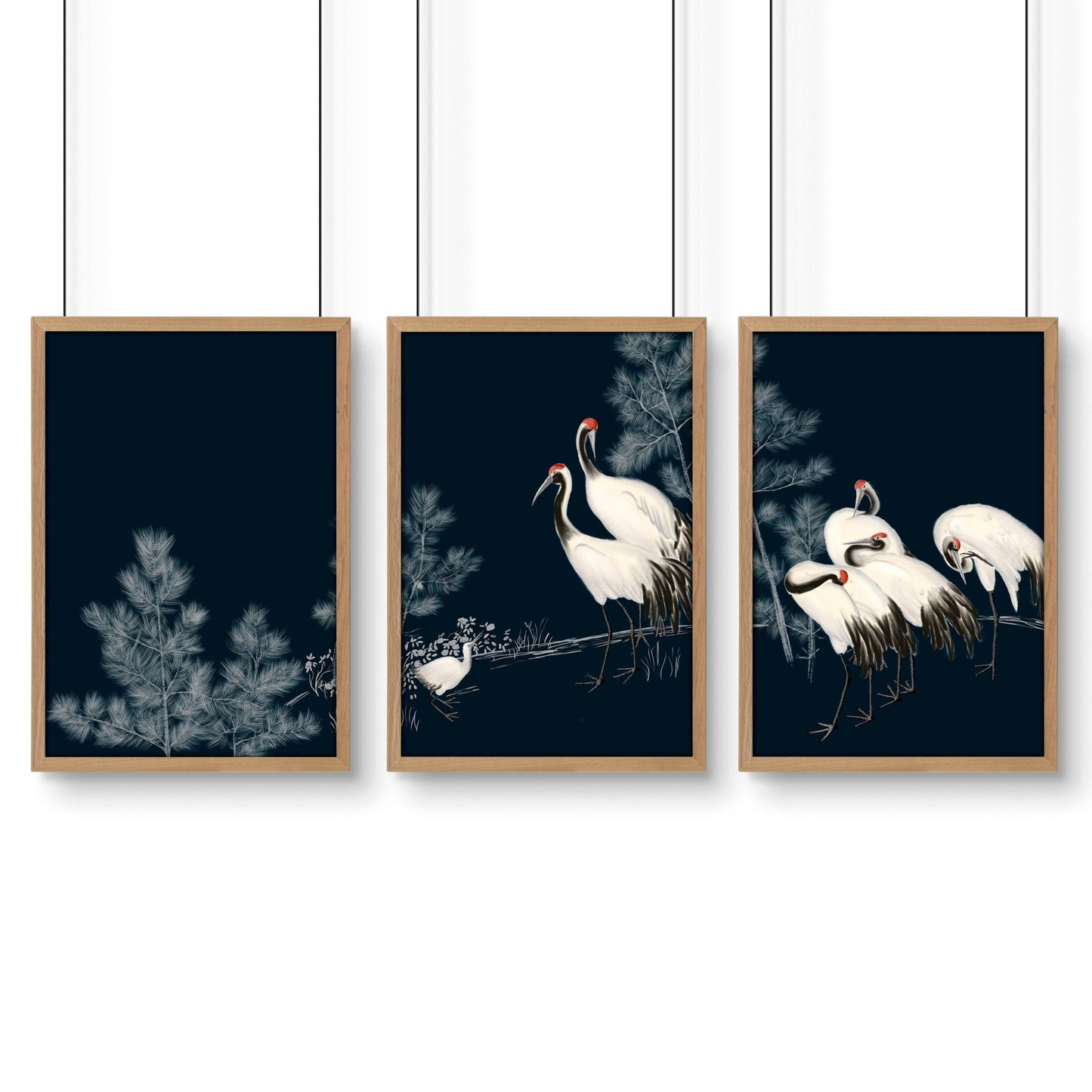 Chinese Art Wall Decor | Set of 3 Asian Inspired Wall art Prints
