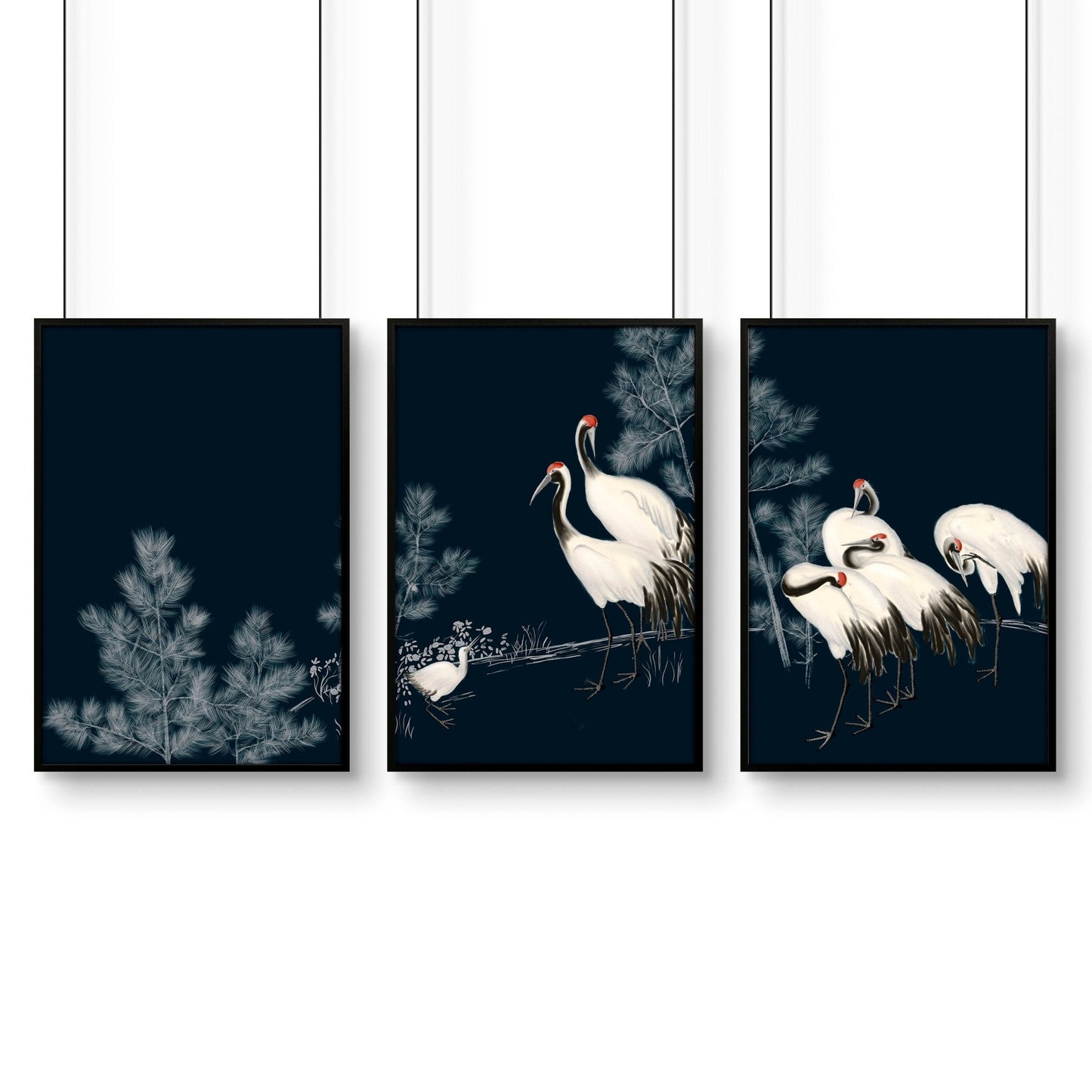 Chinese Art Wall Decor | Set of 3 Asian Inspired Wall art Prints