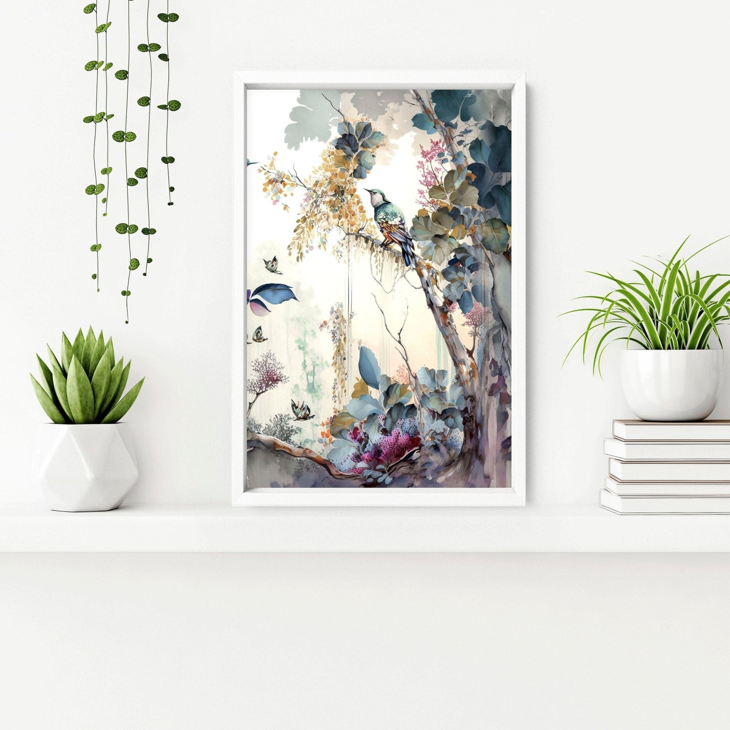 Bathroom prints in uk | set of 3 Chinoiserie wall prints