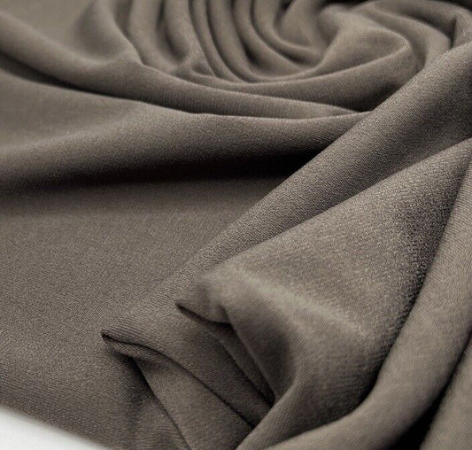 Plain Chocolate ITY Fabric 4 Way Stretch