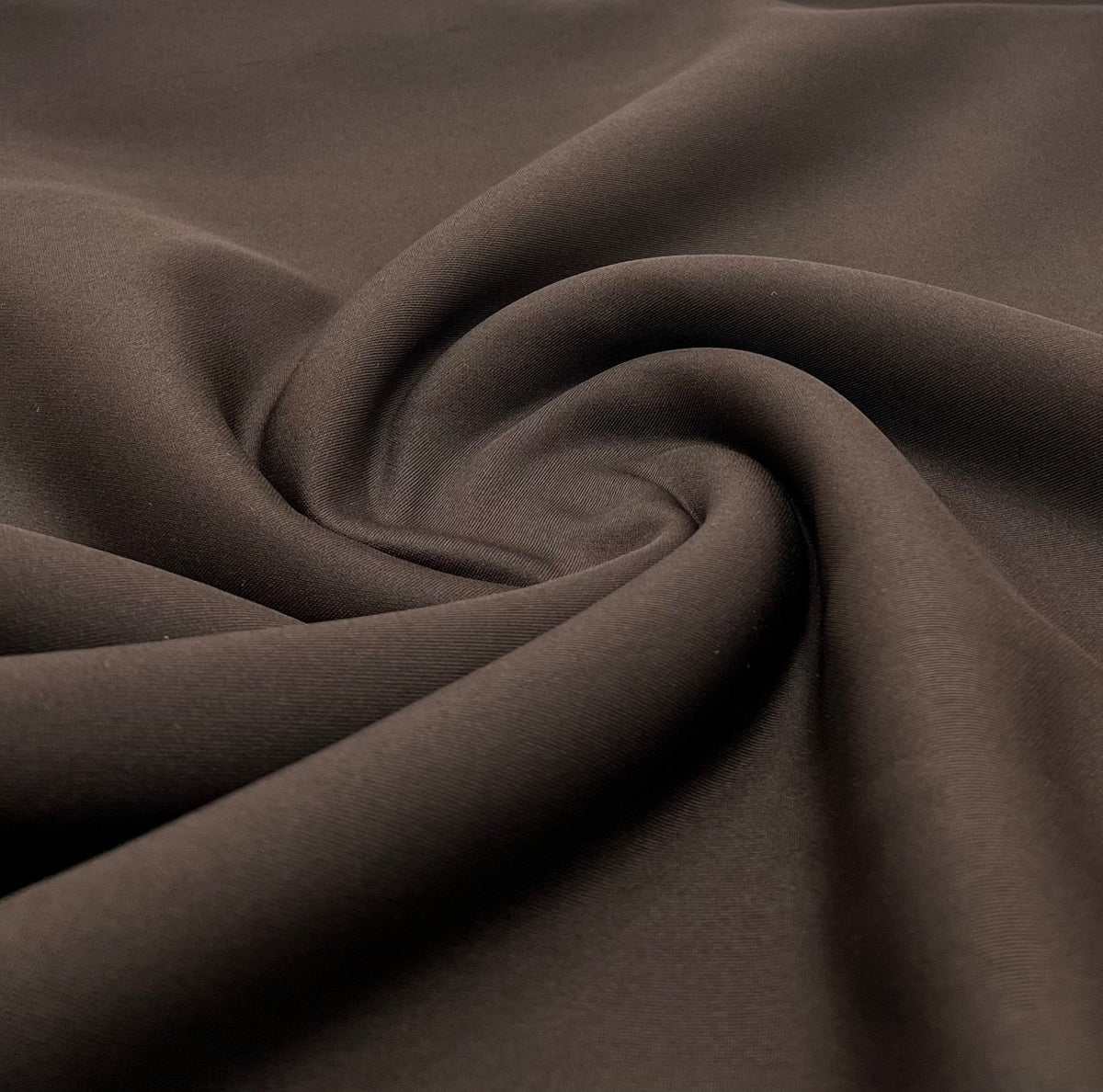 Chocolate Plain Scuba 2 Way Stretch Smooth Jersey Fabric