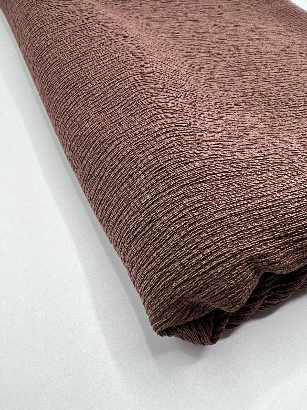 Chocolate Textured Tree Bark Stretch Dress Craft Fabric