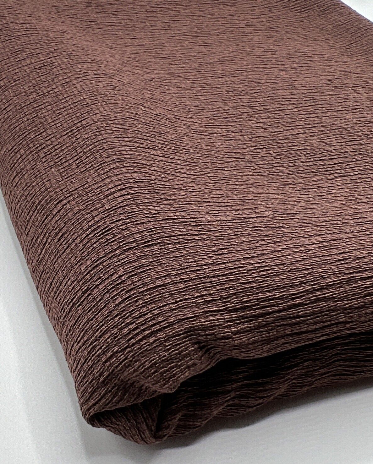 Chocolate Textured Tree Bark Stretch Dress Craft Fabric