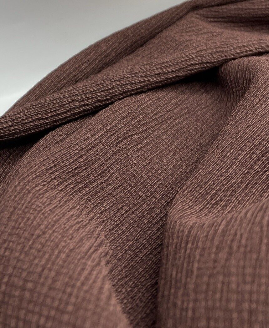 Chocolate Textured Tree Bark Stretch Dress Craft Fabric