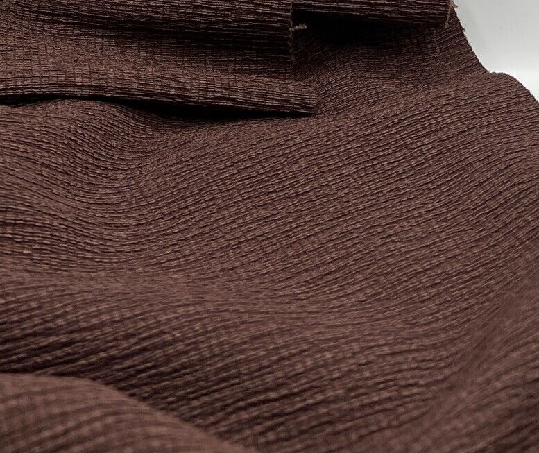 Chocolate Textured Tree Bark Stretch Dress Craft Fabric