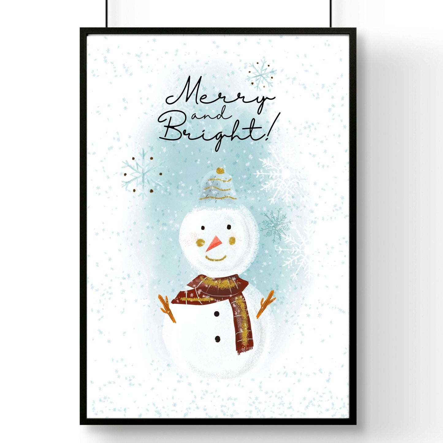 Christmas decor drawing | wall art print