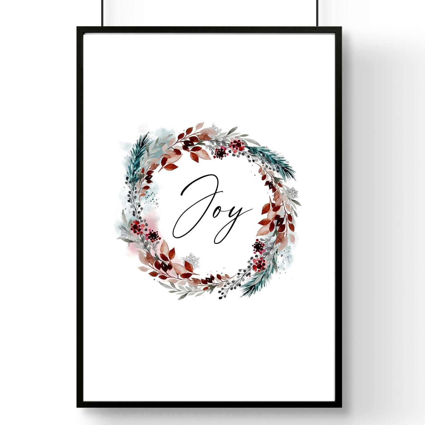 Christmas decor joy | wall art print