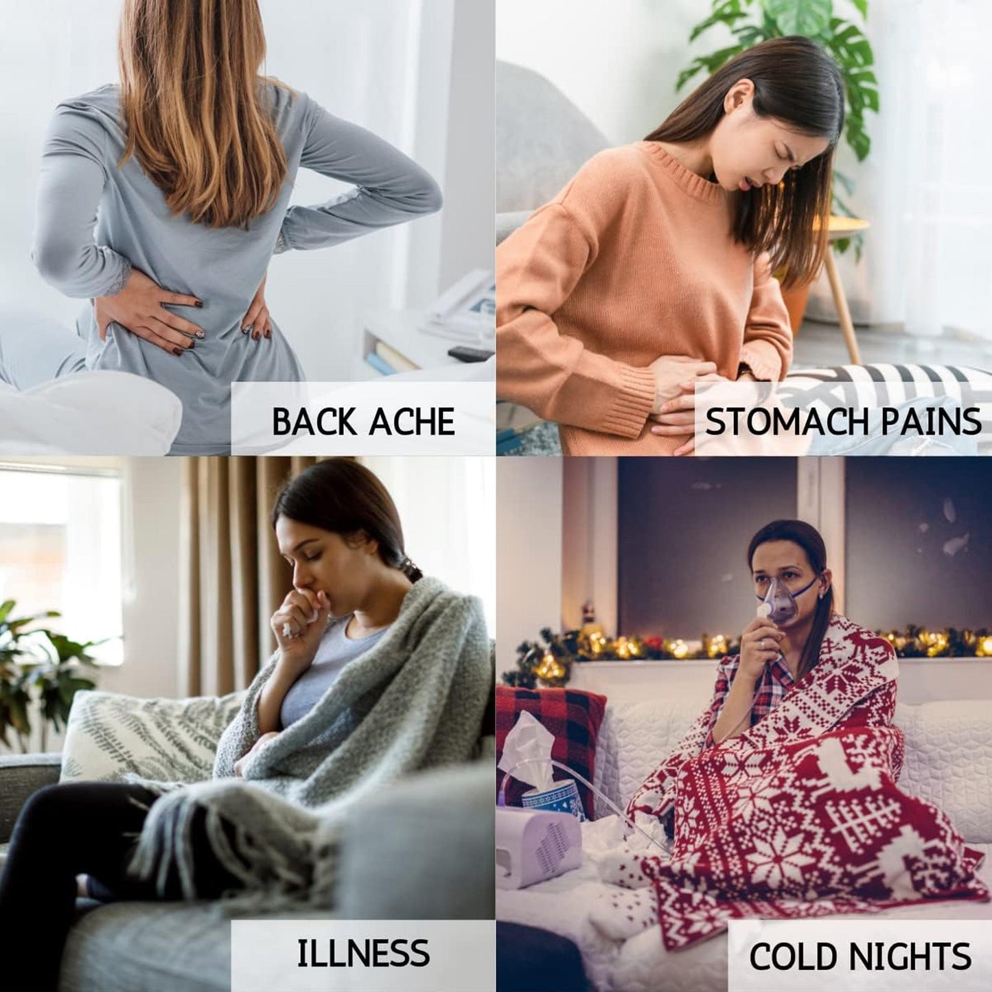 Festive Penguin Christmas Hot Water Bottle with Cover 1L Natural Rubber UK Safe Tested Winter Ideal Gift for Adults Kids by OLIVIA ROCCO