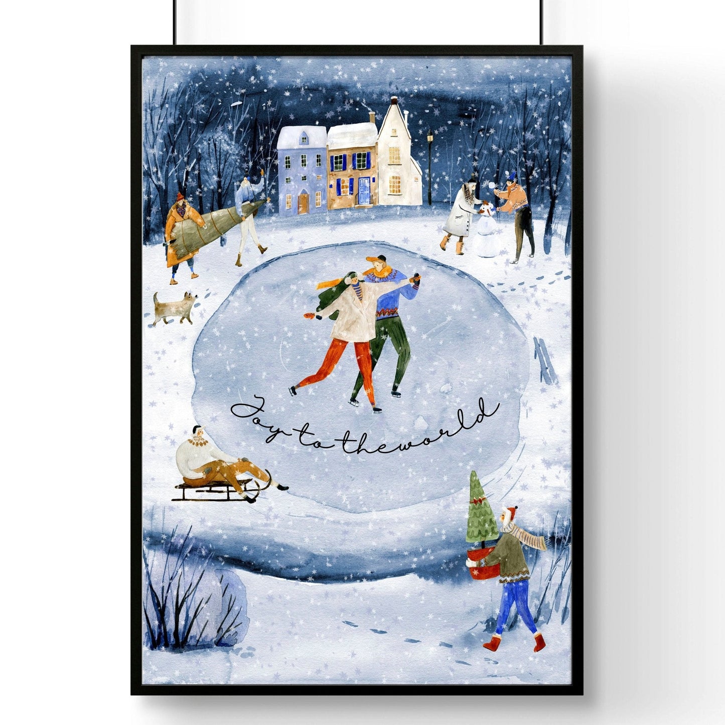 Indoor Christmas wall decorations | wall art print