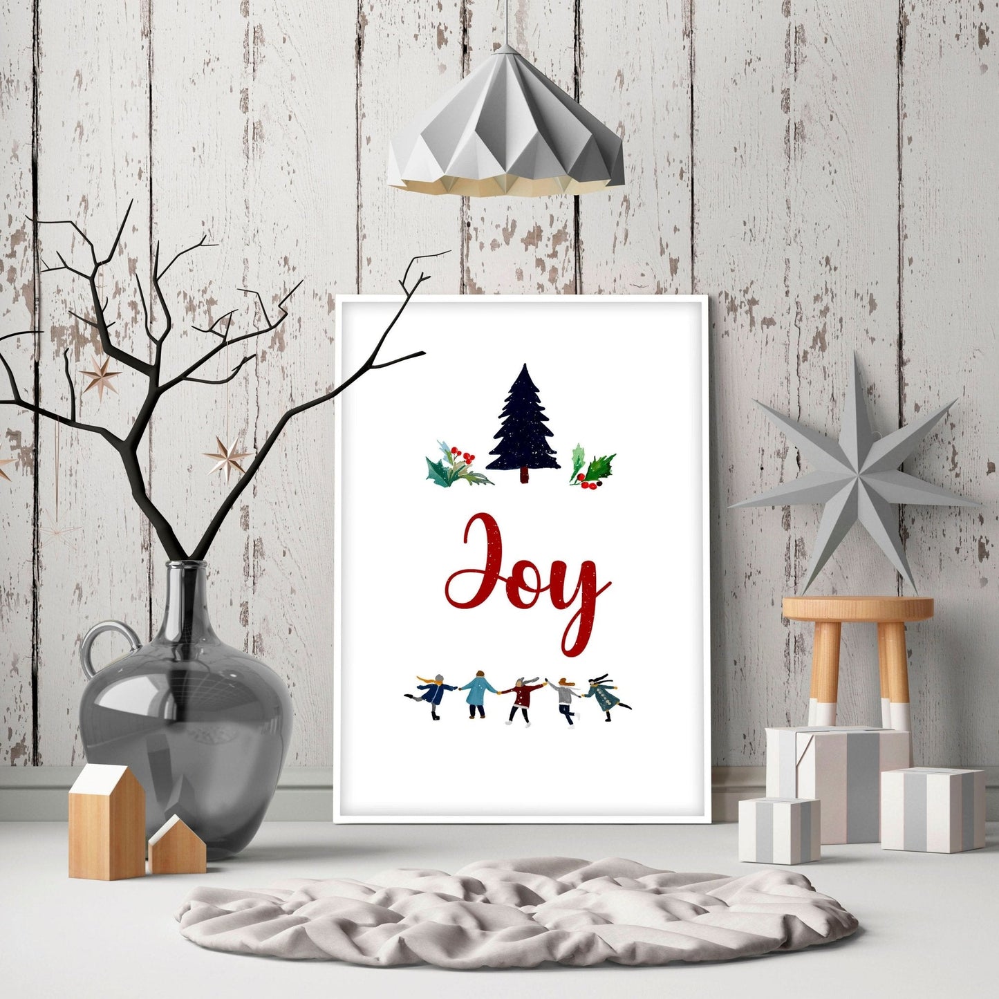 Christmas wall decorations | wall art print