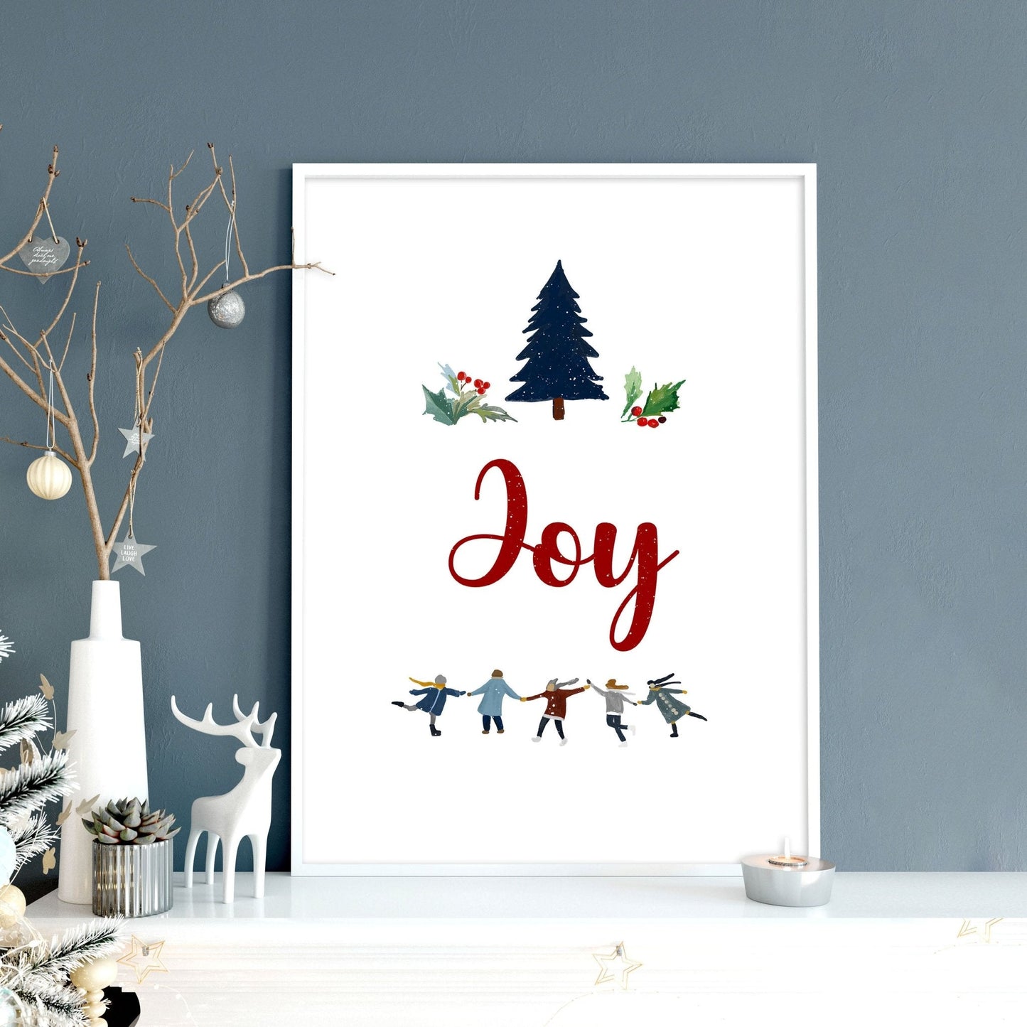 Christmas wall decorations | wall art print