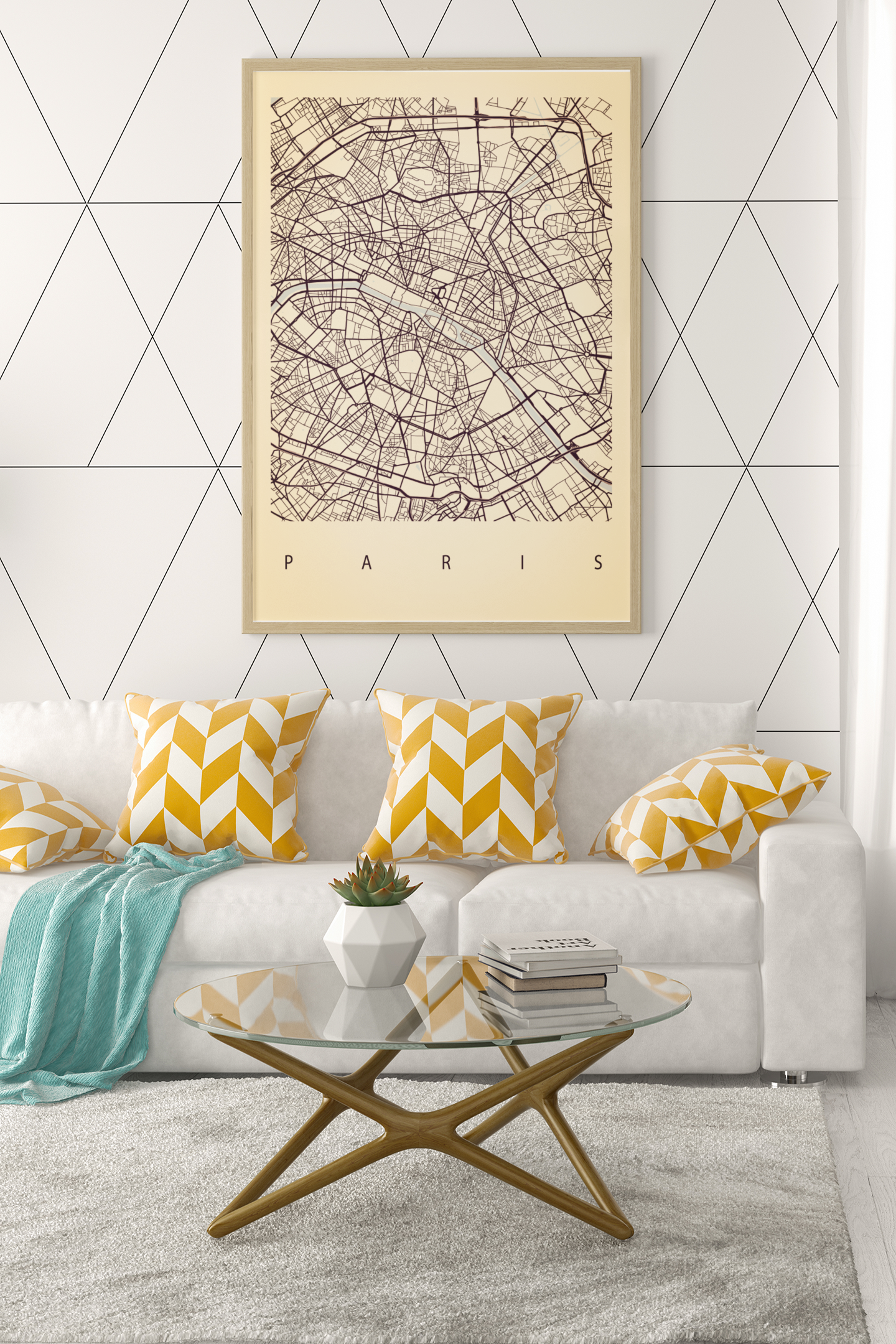 Portrait Map Any City Personalised Wall Decor Print with 10 New Styles