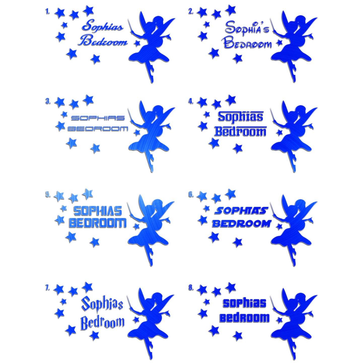 Girls Bedroom Door Sticker