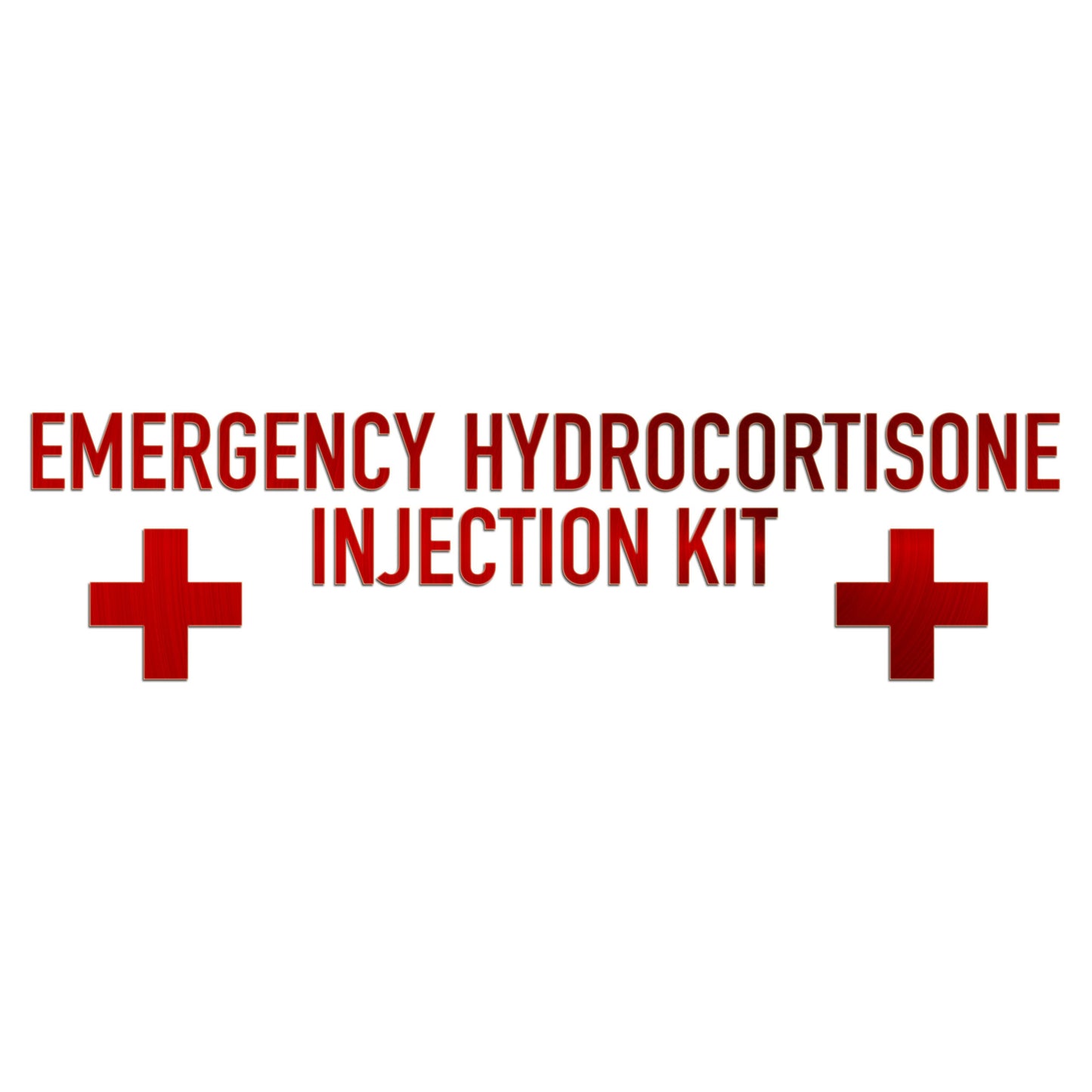 Emergency Hydrocortisone Injection Kit Sticker