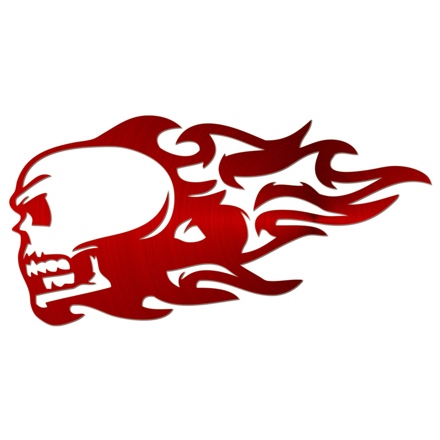 Flaming Skull Sticker