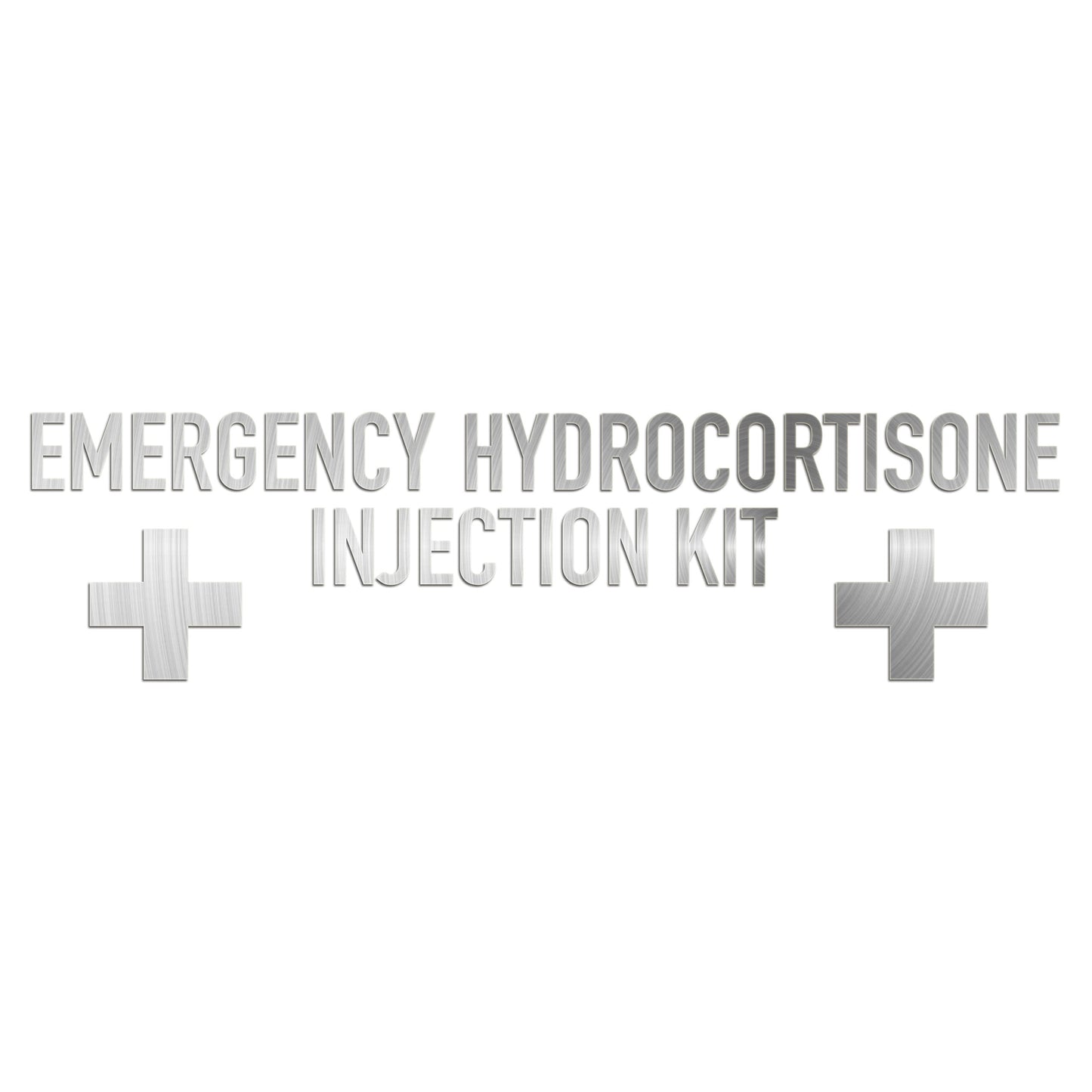 Emergency Hydrocortisone Injection Kit Sticker