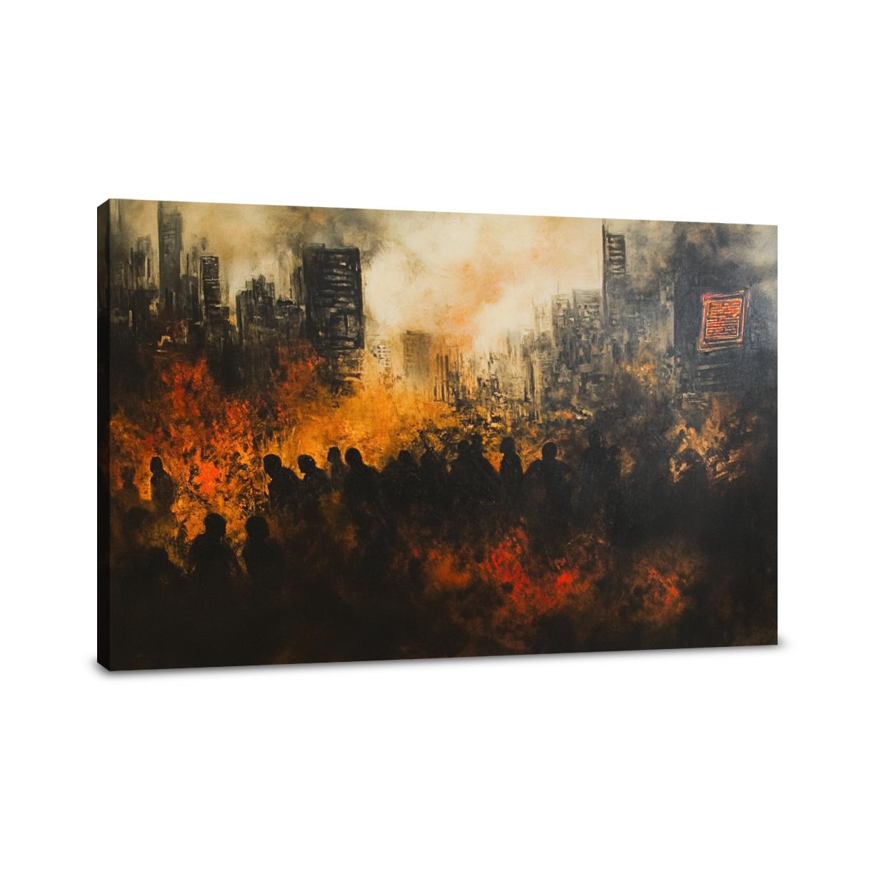 Toxic Air Metropolis Canvas