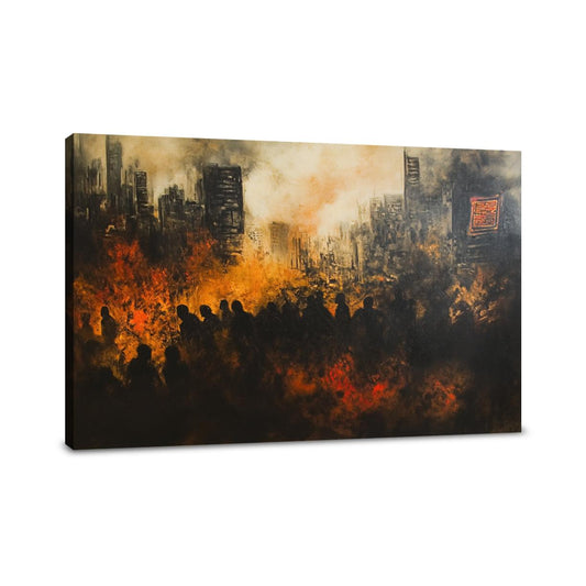 Toxic Air Metropolis Canvas