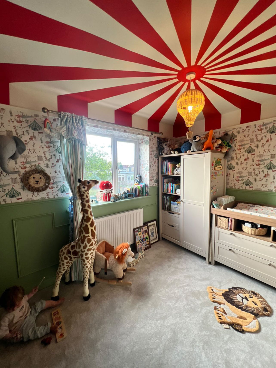 Anti-Roll Wedge Baby Changing Mat - Circus