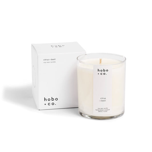 Large Citrus and Basil Candle