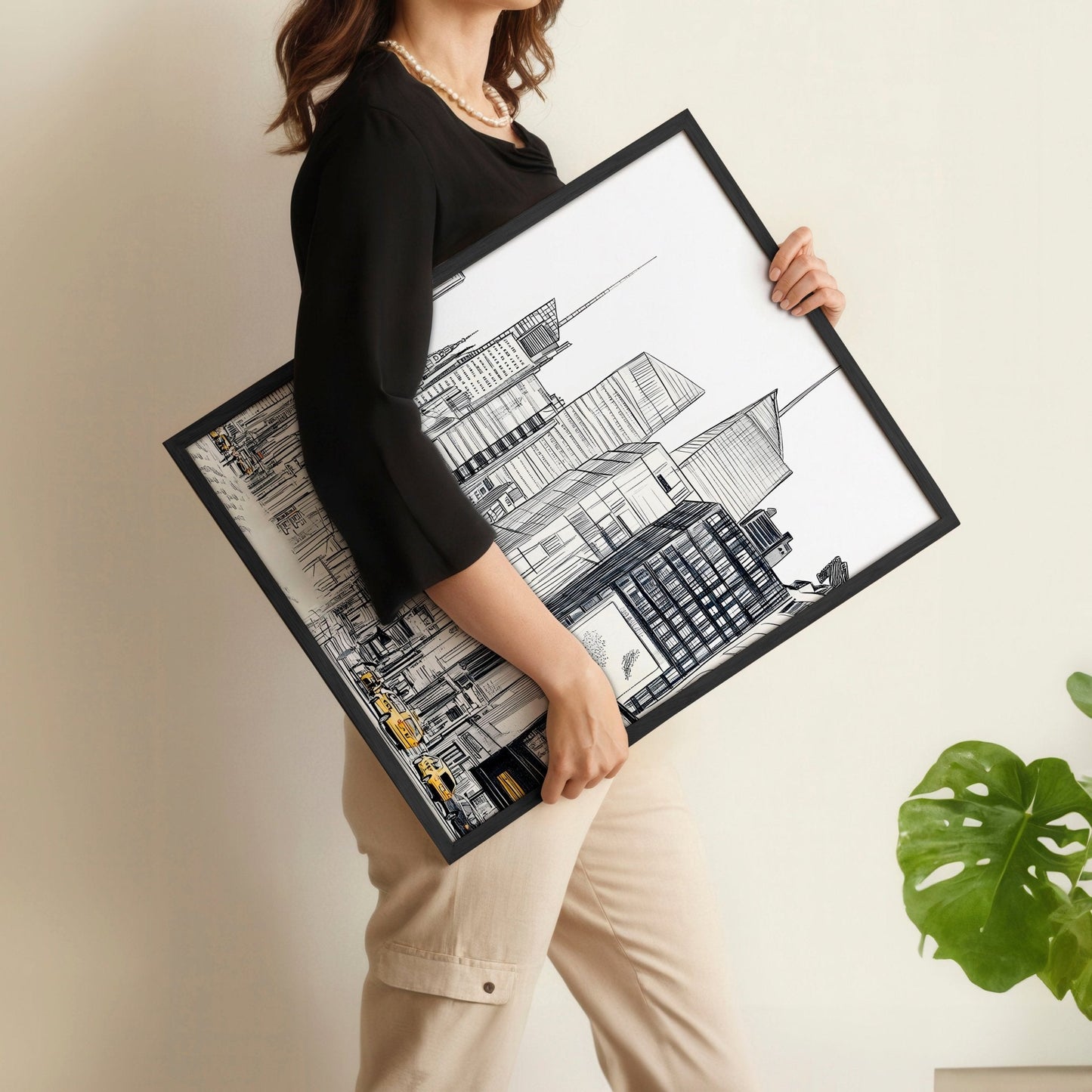 City Prints Wall Art | Set of 2 Urban Skyscrapers Wall art Prints