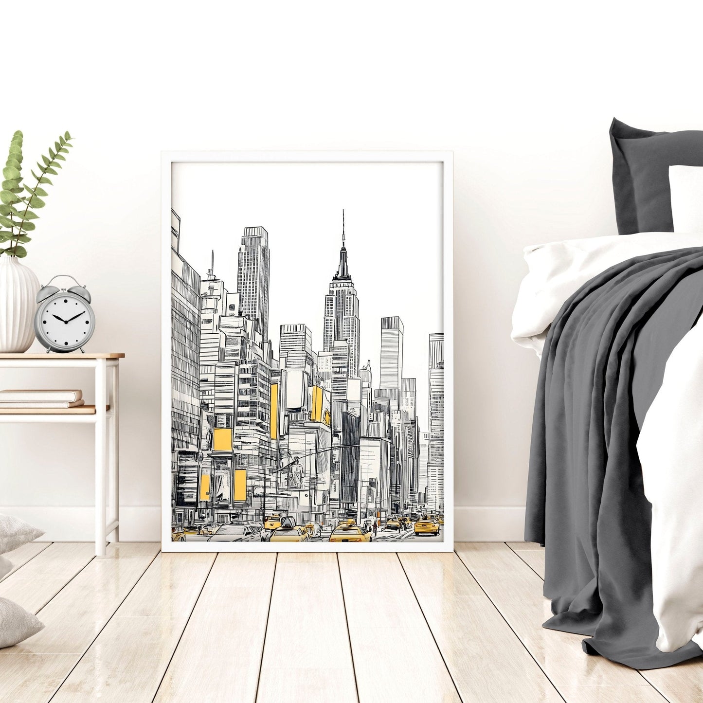 City Prints Wall Art | Set of 2 Urban Skyscrapers Wall art Prints