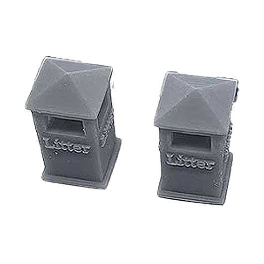 OO Scale Ready to Paint Civic Litter Bin - Style 1