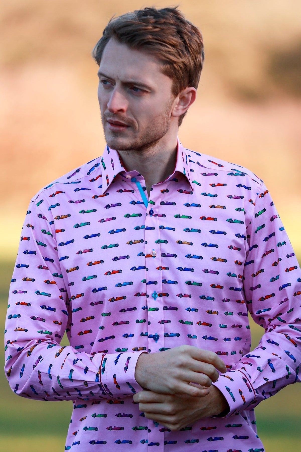 Vintage Grand Prix Racing Print Shirt