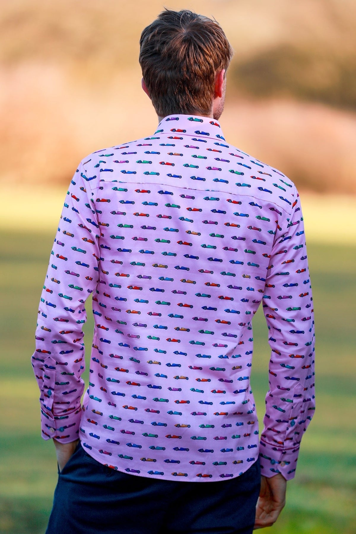 Vintage Grand Prix Racing Print Shirt