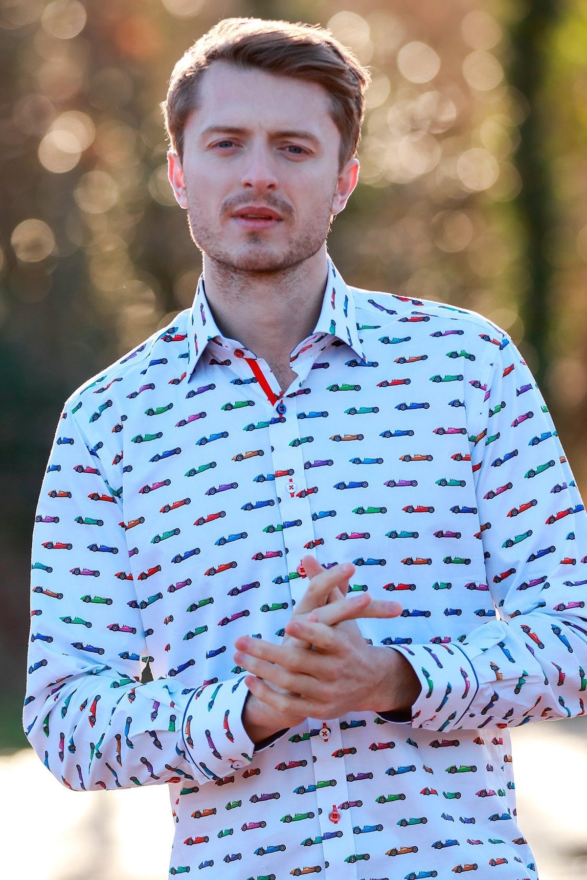 Vintage Grand Prix Racing Print Shirt