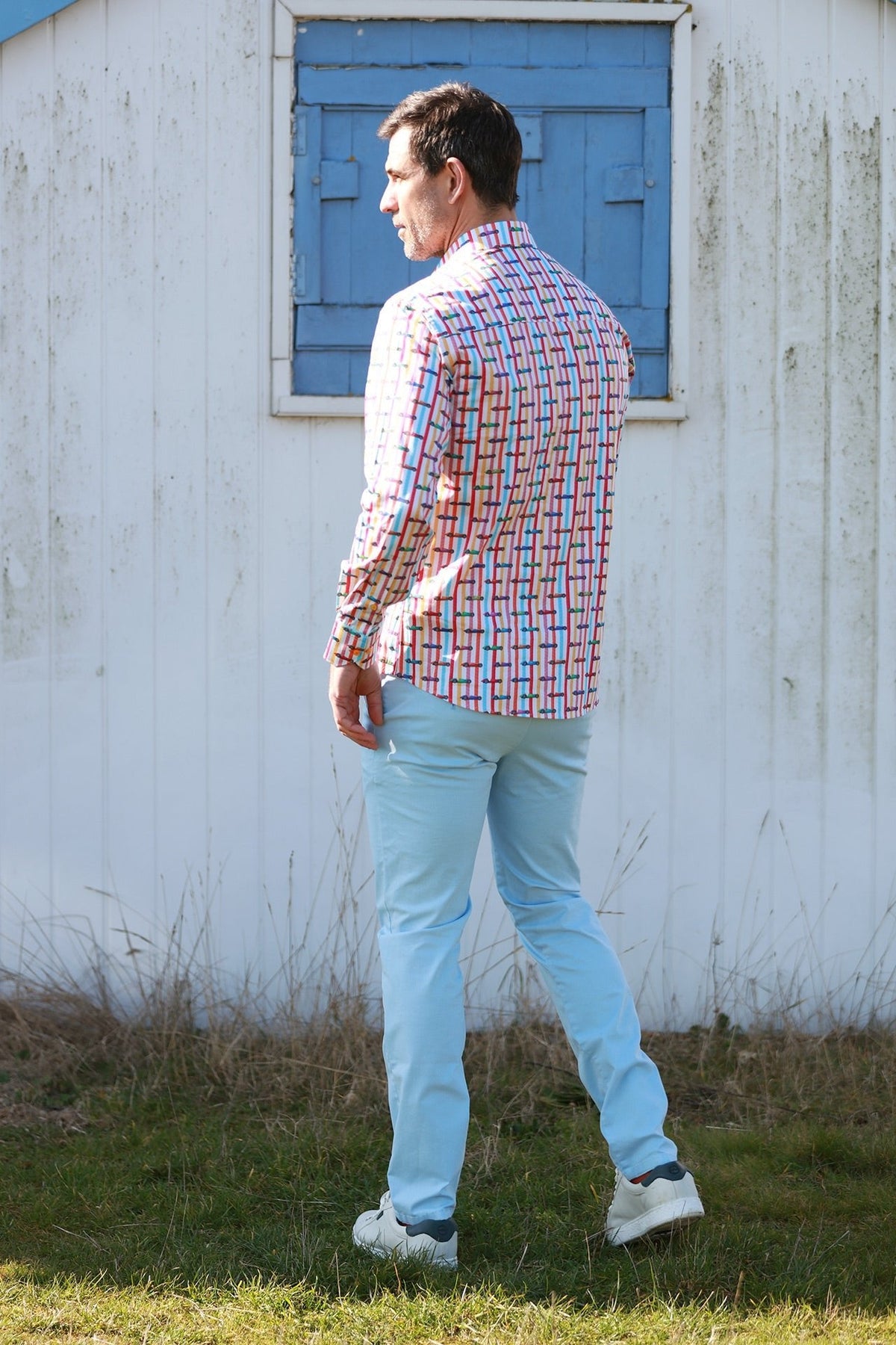 Vintage Grand Prix Racing Print Shirt