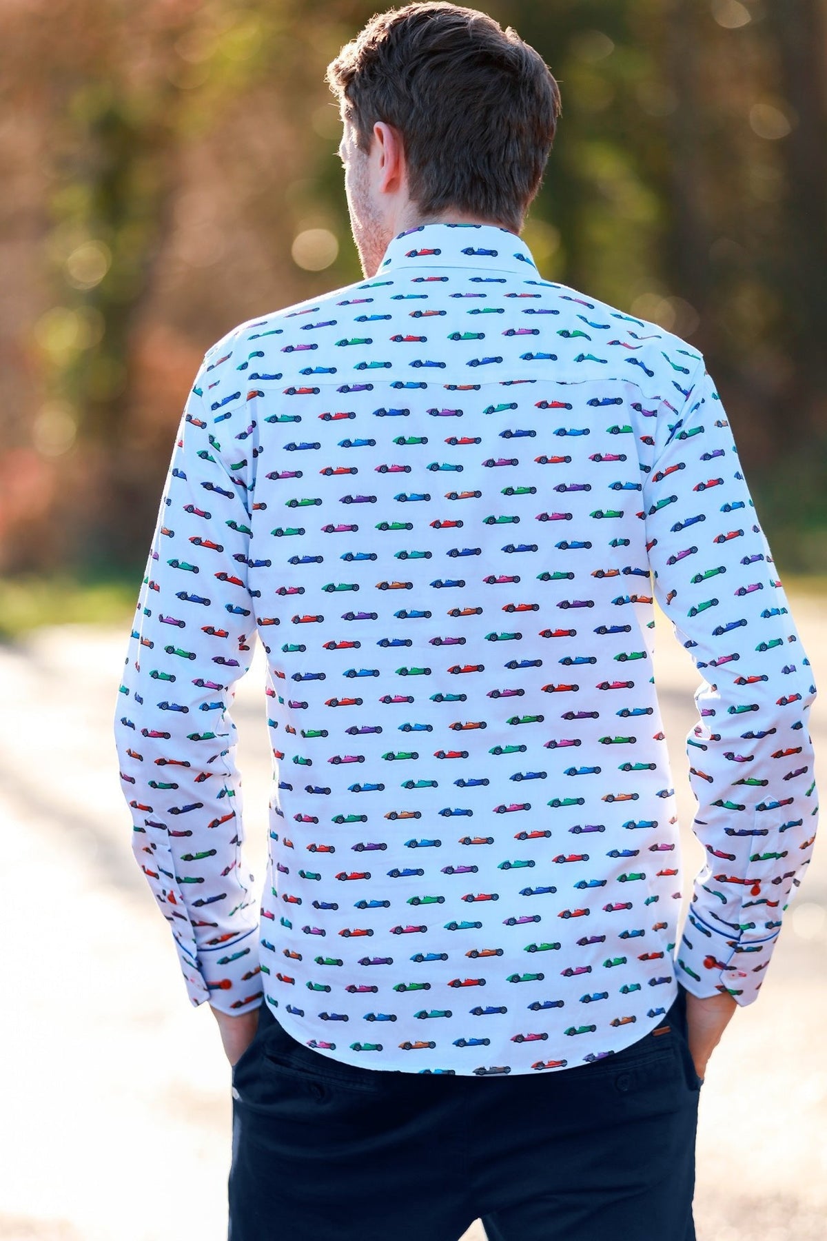 Vintage Grand Prix Racing Print Shirt